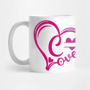 letter c monogram in the shape of love Mug